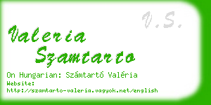 valeria szamtarto business card